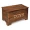 Badger Basket Caramel Brown Solid Wood Rustic Toy Box